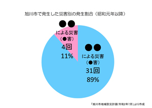 旭川市で発生した自然災害