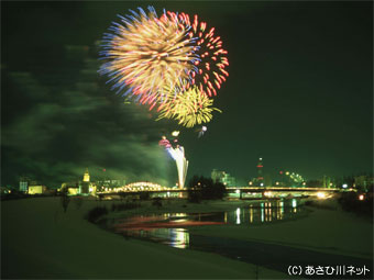 石狩川・冬祭り