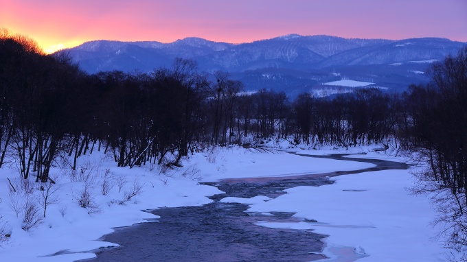 6：　名寄川岐阜橋から上流(2月)