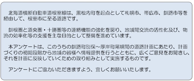 アンケート説明文