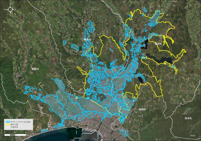 キタサンショウウオ生息適地マップ