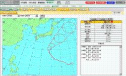 システム画面（気象情報）
