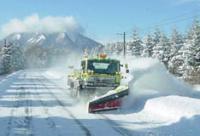 除雪トラックの写真