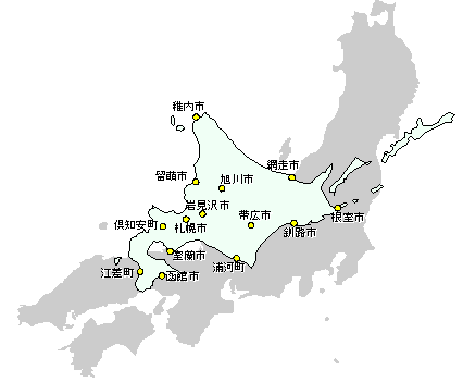 北海道と本州での距離感の比較