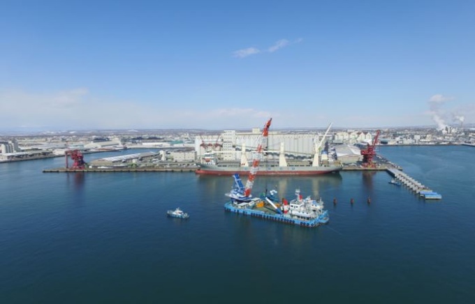 釧路港第2埠頭 国際物流ターミナル整備状況の写真