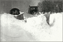 昭和20年代の除雪作業の様子