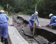 新得町屈足地区現地調査　関東地方整備局　道路班