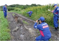 8月26日 TEC-FORCE活動状況 剣淵町　現地調査（稚内開発建設部）