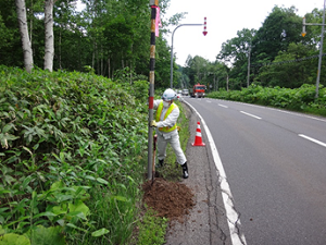 道路附属物損傷復旧