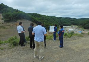  厚真川水系砂防事業所　現地確認