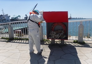 苫小牧港の港湾施設（緑地・公園、臨港道路及び岸壁等）について、港湾管理者と合同点検を実施