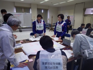 河道閉塞等関係機関連携机上演習