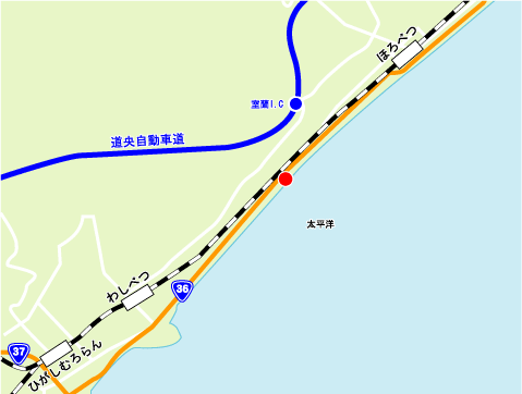 室蘭道路事務所広域図