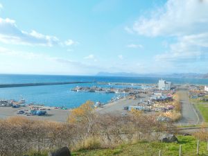 道の駅あぷたから望む内浦湾