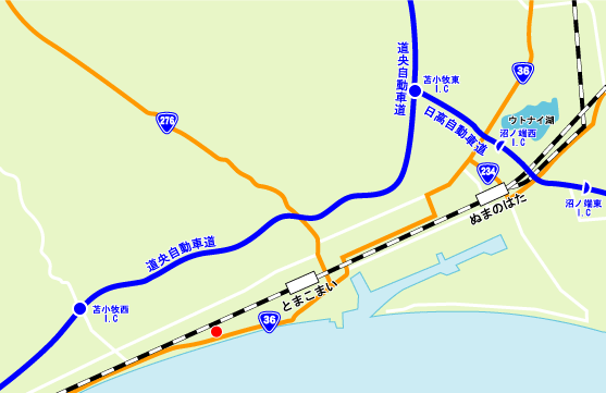 苫小牧道路事務所広域図