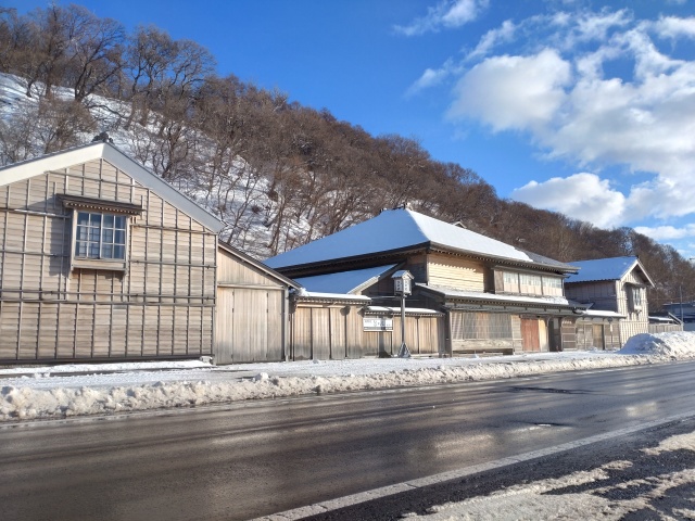 冬の寿都鰊御殿（寿都町）