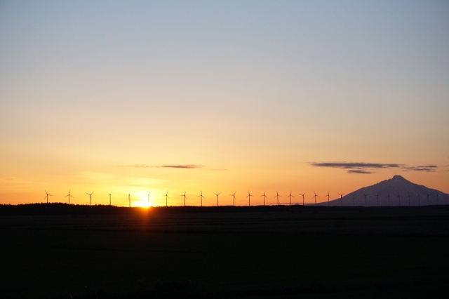 天塩の夕景（天塩町）