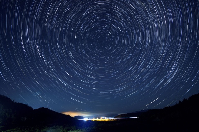 留萌ダムの星空（留萌市）