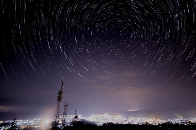 千望台からの夜景（留萌市）