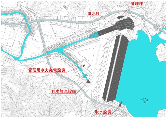 ダム平面図