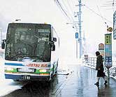 バス停の消雪施設