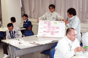 写真（討議内容の発表の様子（管理班））