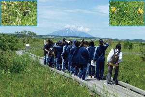 自然観察学習の様子