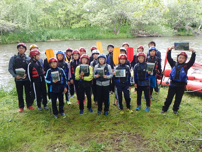 【常呂川】川の自然体験（置戸小学校6年生）への広報（6月18日）
