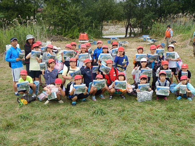 【常呂川】川の環境学習（北見市立北光小学校4年生）への広報（8月28日）