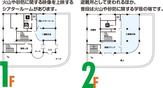 フロアマップ1階・2階