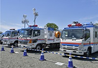 演習参加車両展示・試乗