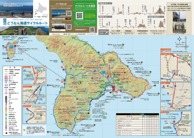 どうなん海道サイクルルート　ルートマップ（画像版）