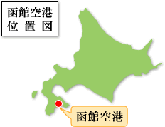 函館空港　位置図