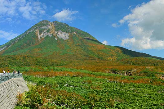 知床峠のパノラマ写真