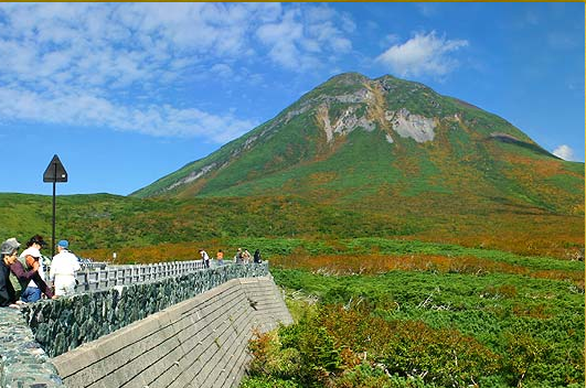 知床峠のパノラマ写真