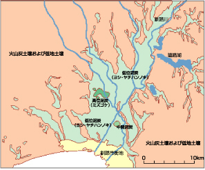 釧路湿原の地質図