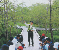 Study tour of Kushiro Mire(June 7, 2000)