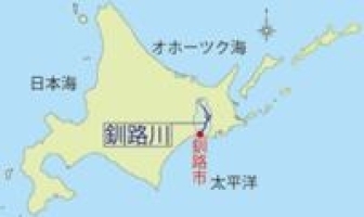 北海道地図　釧路川