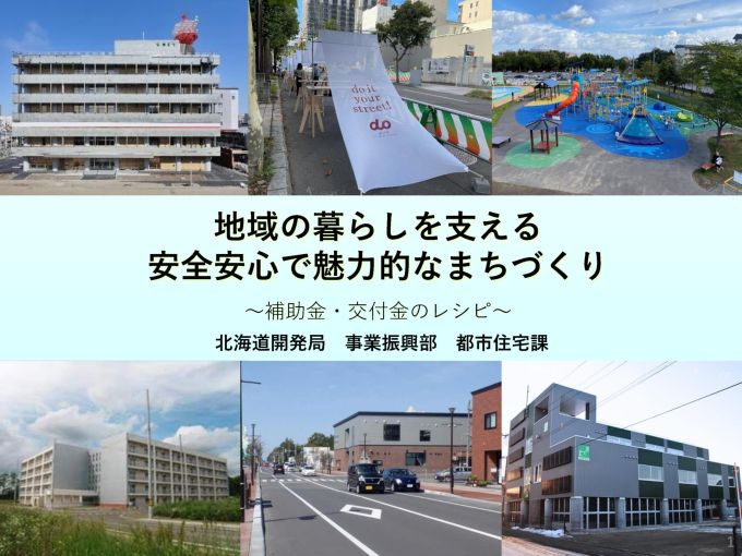 地域の暮らしを支える補助金・交付金等の表紙の画像（町並みの風景）