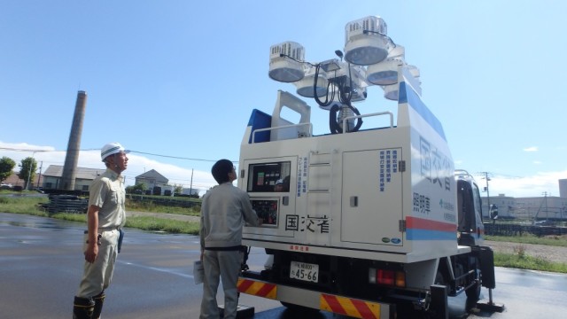 災害対策機器見学