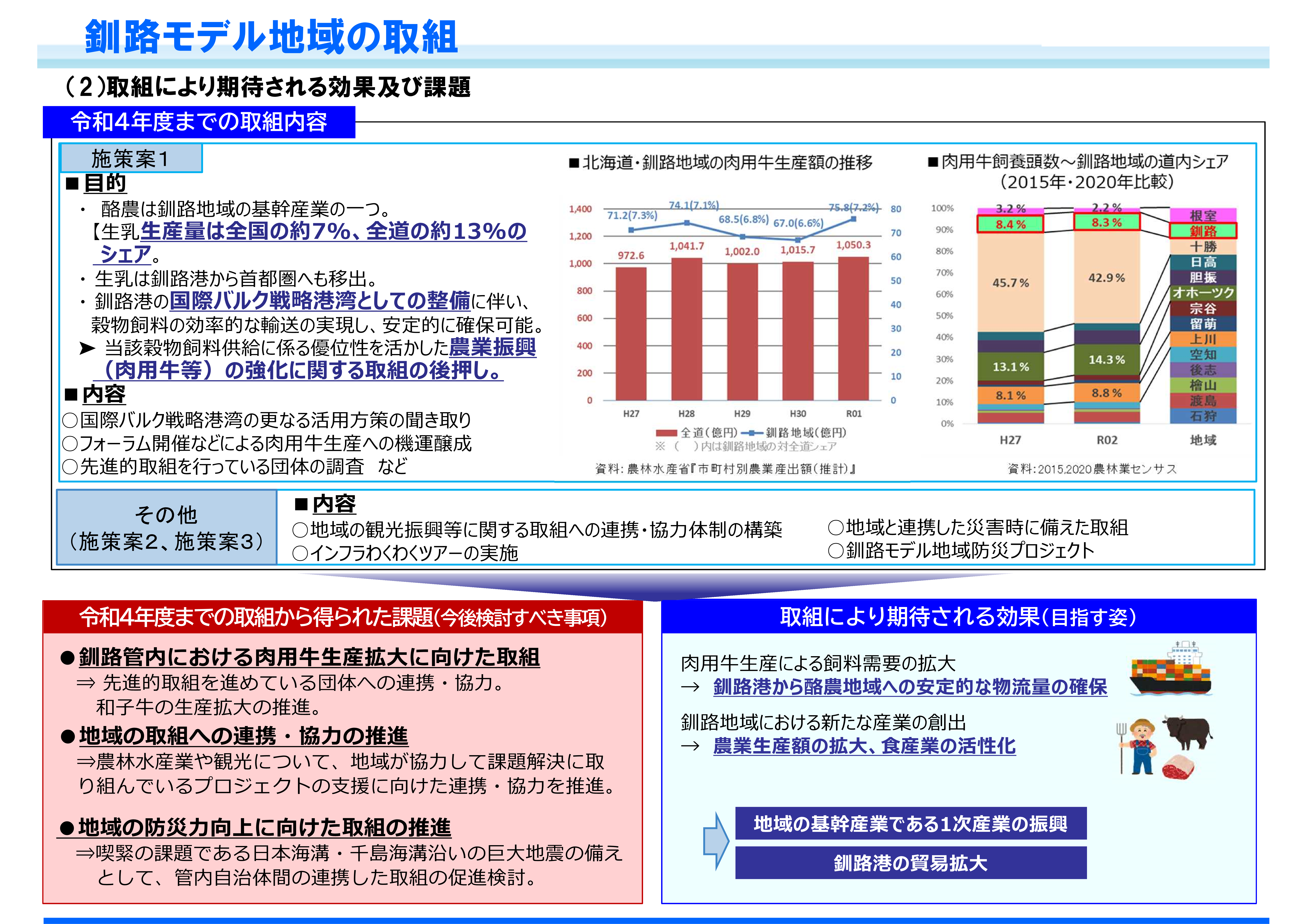 (2)取組により期待される効果及び課題