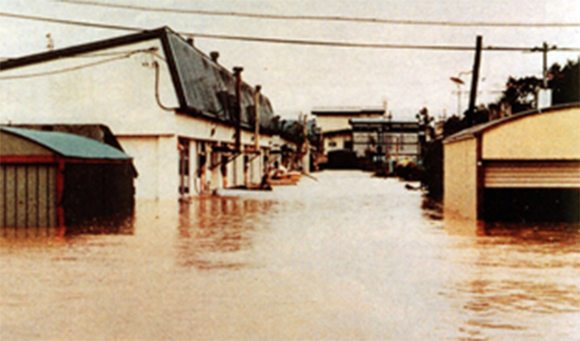 洪水被害の写真