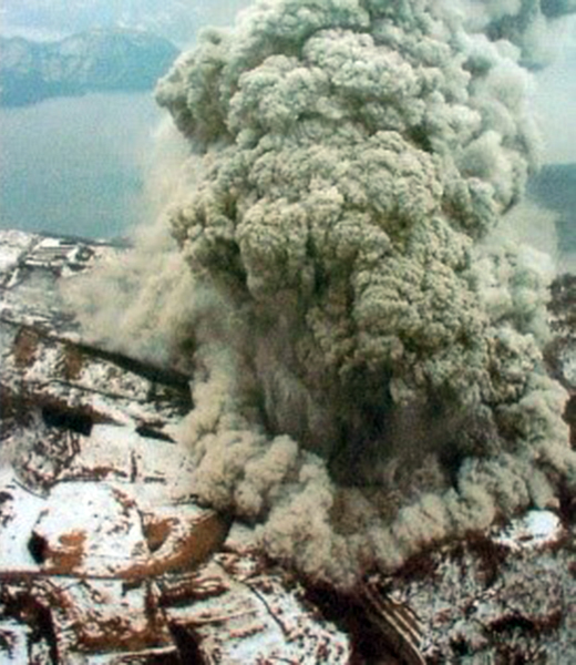 有珠山噴火の写真