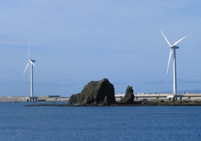 風力発電の写真