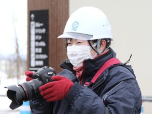 山崎さん撮影風景