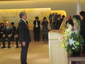 平成31年2月14日明治記念館における表彰状授与式の様子