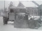昔の除雪車の写真