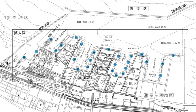 釧路港　西港区　全図