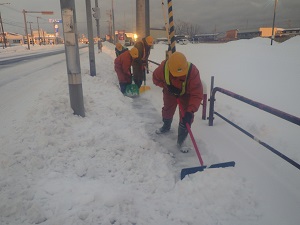 歩道除雪