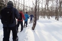 ポー川史跡自然公園での スノーシュートレッキング